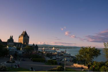 Old Quebec on sunset