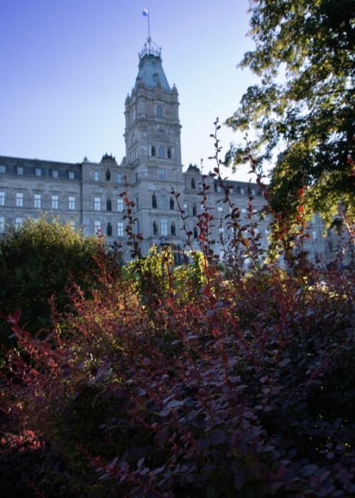 Parlement du Quebec sunset